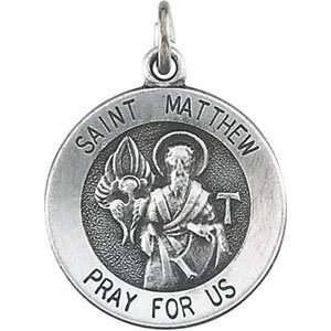  Sterling Silver St. Matthew Medal DivaDiamonds Jewelry