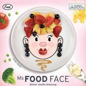 Ms Food Face Plate Use Food Making Funny Faces Kids Childrens Picky 