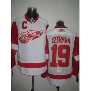 Steve Yzerman #19 White NHL Detroit Red Wings Hockey Jersey Sz48