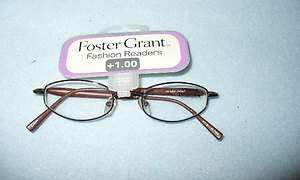 NEW WITH TAGS FOSTER GRANT READING GLASSES +1.00 MAGNIVISION ASSTD 