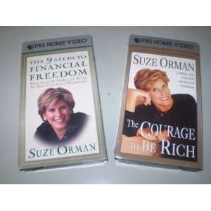  2 VHS by Suze Orman   The Courage to be Rich and 9 Steps 