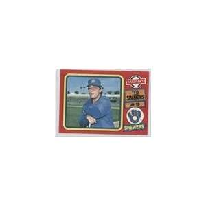  1985 Brewers Gardners #19   Ted Simmons Sports 