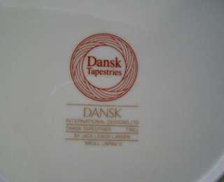 Dansk Tapestries RED TWILL Rimmed Soup Bowl  