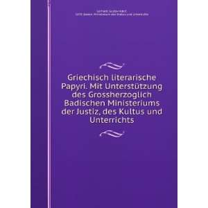  Griechisch literarische Papyri. Mit UnterstÃ¼tzung des 