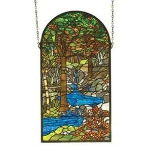  Tiffany Waterbrooks Window Panel 30 H X 16 W Meyda 98255 