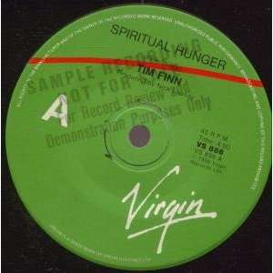   HUNGER 7 INCH (7 VINYL 45) AUSSIE VIRGIN 1986 TIM FINN Music