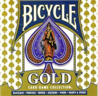 Bicycle Gold PC CD bridge, pinochle, & 4 more games set  