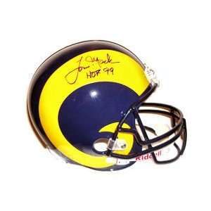 Tom Mack Autographed St Louis Rams NFL Full Size Helmet