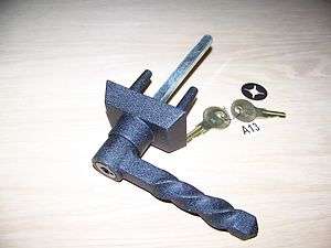Garage Door Lock HANDLE ASSEMBLY  WROUGHT IRON   FULLY FUNCTIONAL 