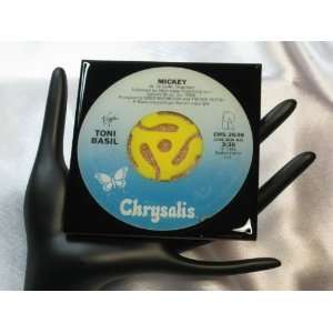 Toni Basil 45 RPM Record Drink Coaster   Mickey  Kitchen 