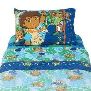 Go Diego Go Full Sheet Bed Set Toddler Crib Bedding Set  