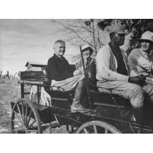 Navy Admiral William F. Bull Halsey and Others Riding in 