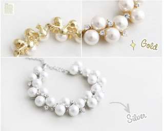   Gold Premier Design Pearl Beads balls Long Chain Bracelets NEW  