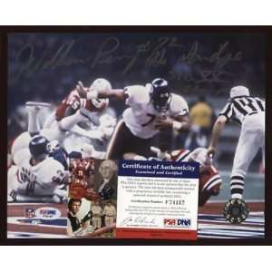 Signed William Perry Picture   #72 The Fridge PSA DNA   Autographed 