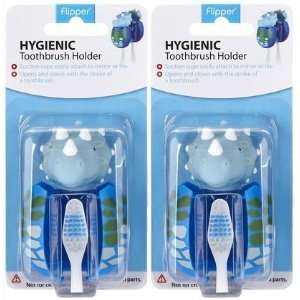  Flipper Dino Egg Ricer Toothbrush Holder, 2 ct (Quantity 