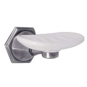   205 0.7 T6 Satin Chrome Bathroom Accessories Soap Dish