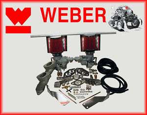 VW WEBER CARB CONVERSION KIT BUG BETTLE GHIA DUAL 34ICT  