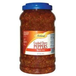 Roland Crushed Cherry Peppers, 128 Ounce Jar  Grocery 