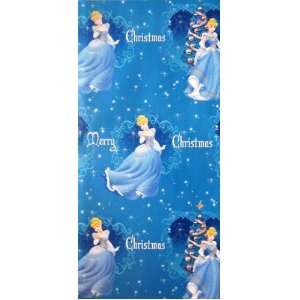  Disney CINDERELLA Gift Wrap Wrapping Paper Sheet & Bows 