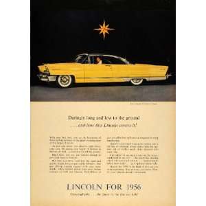  1956 Ad Lincoln Premiere Coupe Vintage Cars Horsepower 