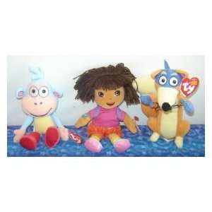   Babies   Set of 3 Beanies (Dora, Boots and Swiper) Toys & Games