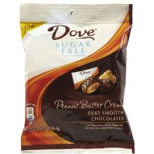 Dove Sugar Free Peanut Butter Creme Chocolate Candies, 3.40 oz. bag 