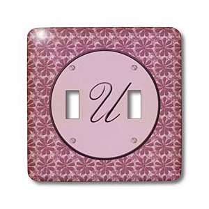   floral pattern all in rose pink monotones   Light Switch Covers