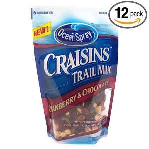 Ocean Spray Craisins Trail Mix, Cranberry and Chocolate, 6 Ounce Bags 