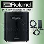 Roland BA 330 Portable Stereo Digital PA System BA330 Battery Powered