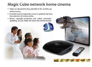 Noontec A8 Magic Cube Network Home Cinema Media Player  