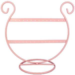  8.5 inch Pink Harp Décor Table Top Earrings Hanger 