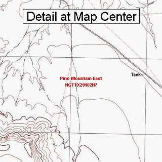   Map   Pine Mountain East, Texas (Folded/Waterproof)