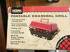   THERMOS PORTABLE CHARCOAL GRILL RED BLACK STEEL COSNT MODEL 10104A