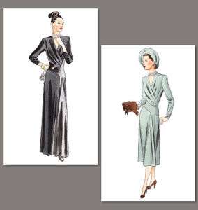 Vogue 2354 Vintage 1947 Misses Dress & Gown Pattern  