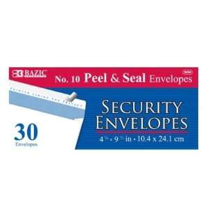  BAZIC #10 Peel & Seal Security Envelope (30/Pack) Case 
