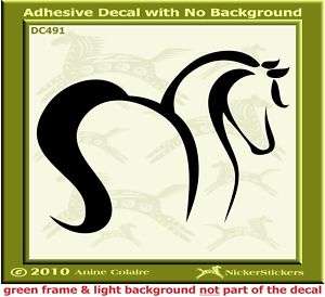 Horse Pony Arabian Window Trailer Decal Sticker 491  