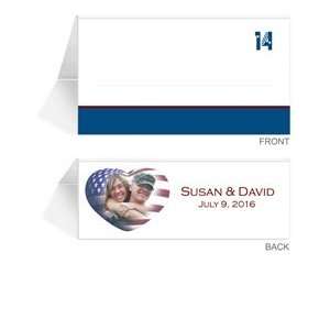  290 Photo Place Cards   Patriotic Heart