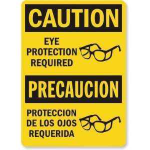 Caution / Precaucion Eye Protection Required (with 