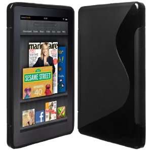   Soft Shell TPU Case Cover for  Kindle Fire   Black Electronics