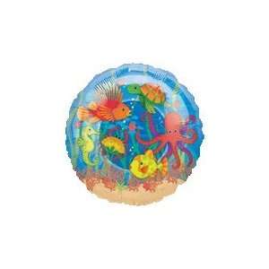  Ocean Party Decor Kit   Cupcake Picks and Balloon 