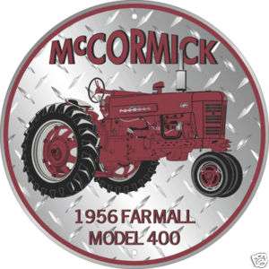 International Harvester IH Farmall McCormick 400 Sign  
