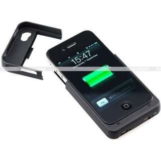 Backup External Extended Battery Case Cover Pack For iPhone 4 4GS 