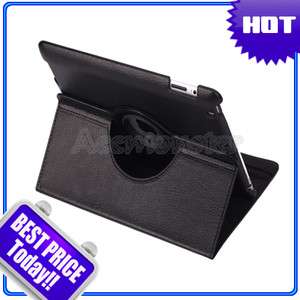   Smart Cover Leather Case Rotating Stand for iPad 2 3G WiFi  