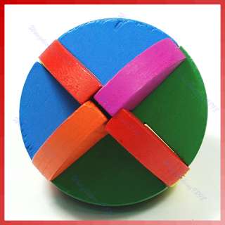 Wooden Educational Puzzle Toy Christmas Gift Color Ball  
