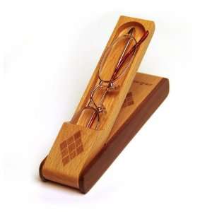 Foster Grant Reader with Beechwood Case, 2.00 Strength, Rimless   Gold