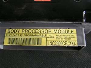 98 Jaguar XJ 8 Body Processor Module  