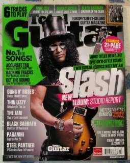 TOTAL GUITAR Hottest Bands + CD January 2012 SLASH 21 Page Slash Fest 