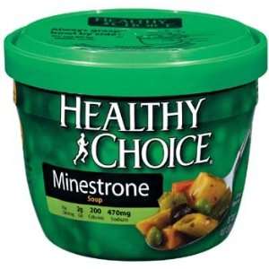 Healthy Choice Microwavable Minestrone Soup 14 oz (Pack of 12)