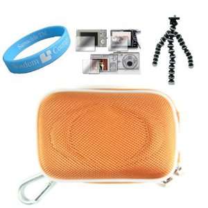 Fujifilm Slim Nylon Orange Camera Case for Fujifilm FinePix J250W J38 