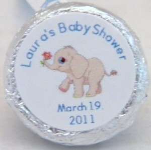   Baby Shower Hershey Kiss Stickers Favors Labels Kisses Glossy  